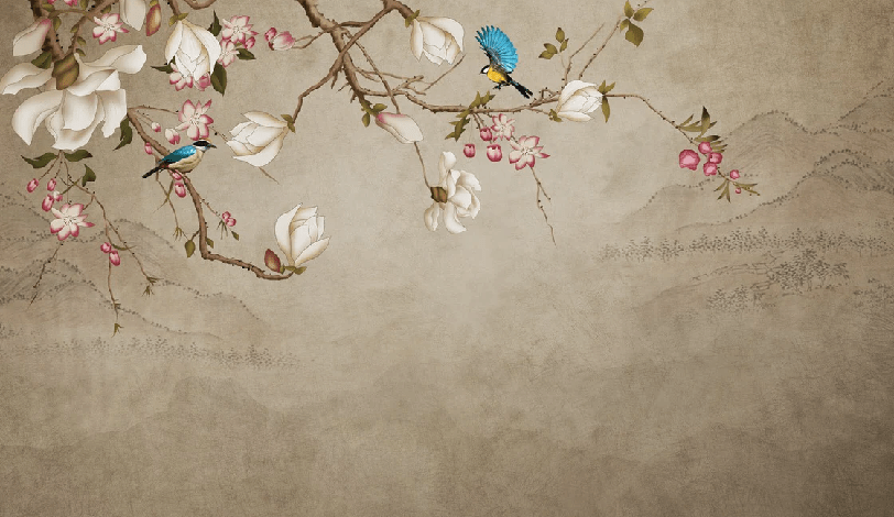 Papier peint Romantique bird - Muralconcept