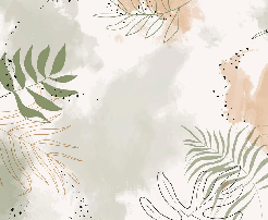 Panoramic vegetal watercolor wallpaper - Muralconcept