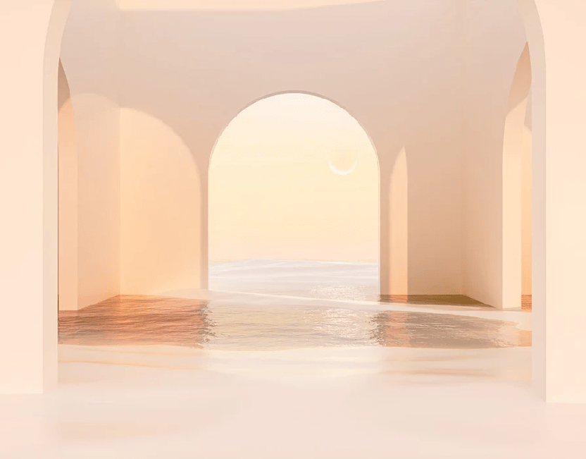 Papier peint panoramique design sunset arch, XXL, tendance