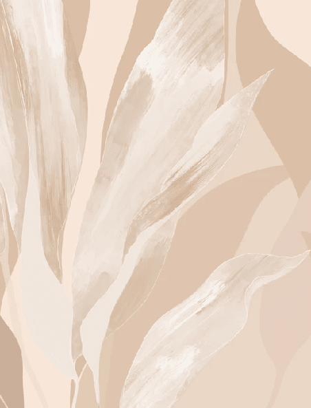 Papier peint étoffe florale beige - Muralconcept
