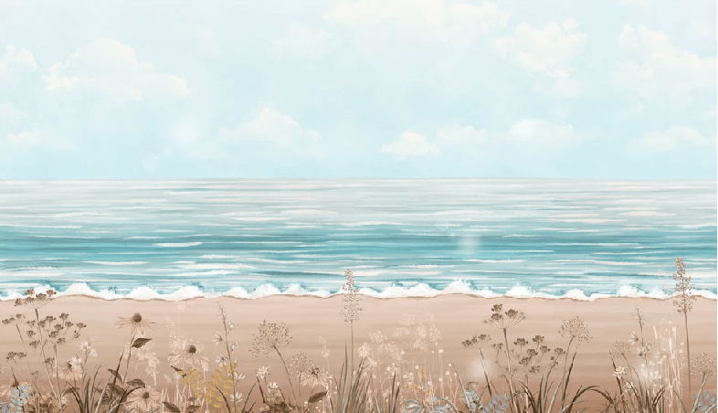 Papier peint panoramique vue mer - Muralconcept