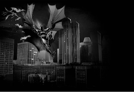 Papier peint panoramique batman film héro all dark, XXL, tendance