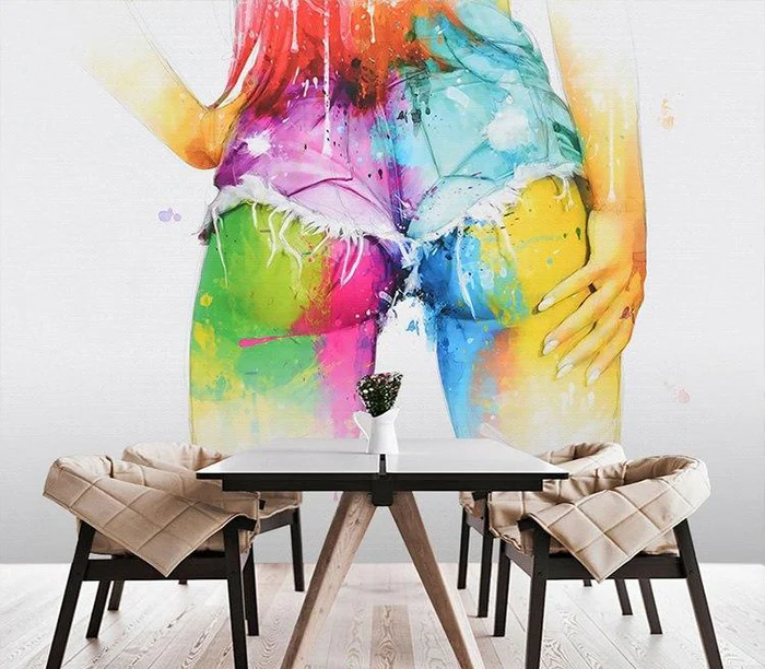 Graffiti painting wallpaper teenage painting