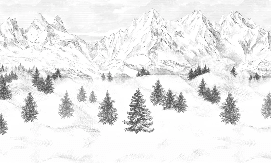 Papier peint Aiguilles d'Arves - Muralconcept