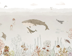 Baby whale wallpaper