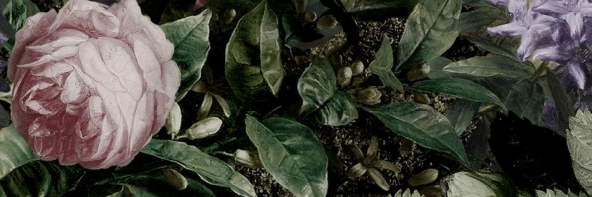 Papier peint floral intense chic - Muralconcept