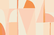 Papier peint abstrait géométrique peach, XXL, tendance