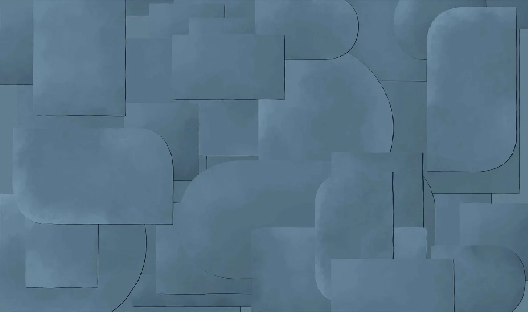 Papier peint panoramique découpé bleu - Muralconcept