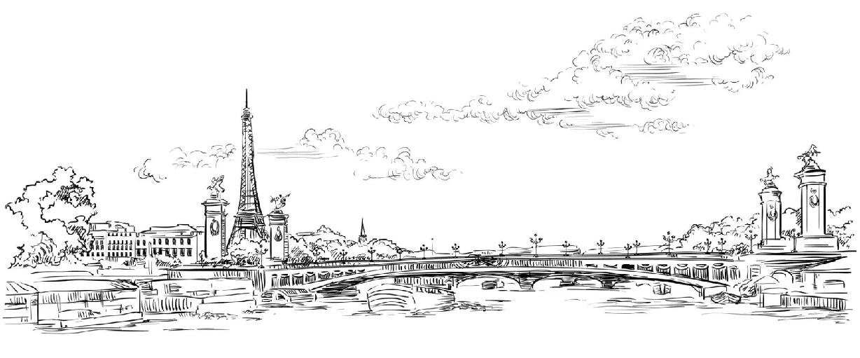 Papier peint pont Alexandre Paris - Muralconcept
