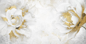 Papier peint Fleur Or - Muralconcept