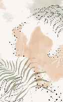 Papier peint panoramique aquarelle végétale