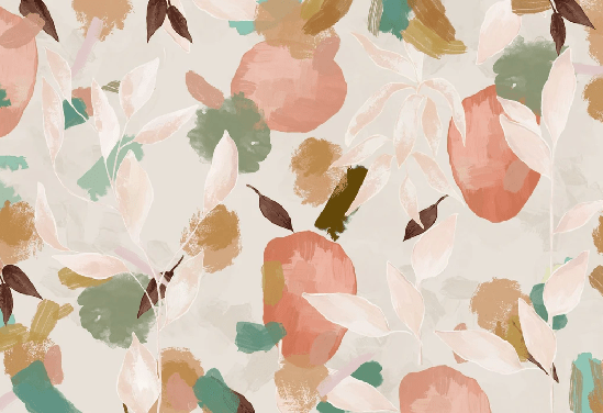 Papier peint bloom & brush - Muralconcept