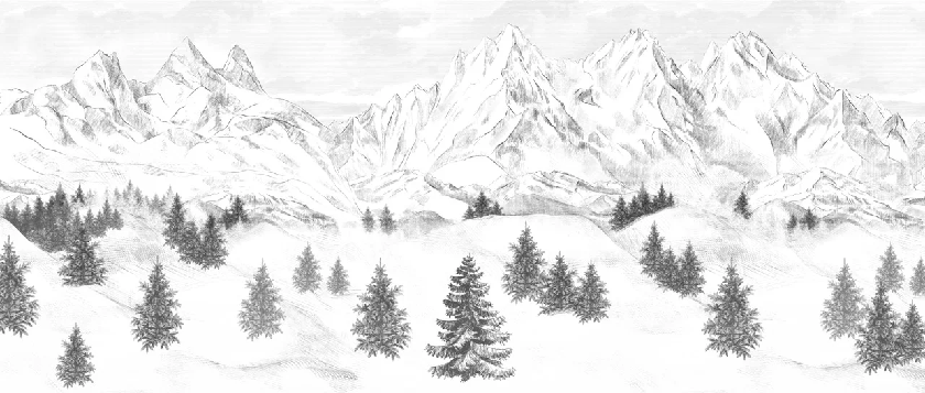 Papier peint Aiguilles d'Arves, XXL, tendance