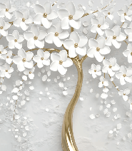 Papier peint toilette tree 3D - Muralconcept