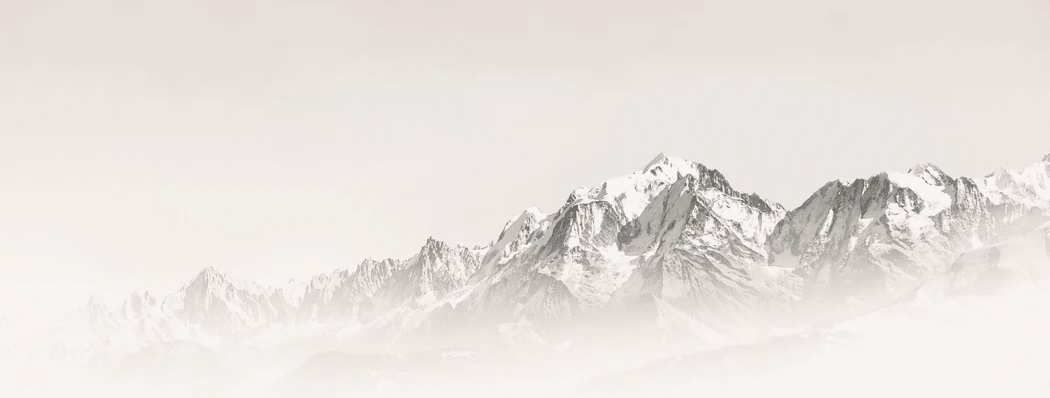 Papier peint matin brumeux Mont Blanc - Muralconcept