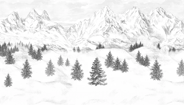 Papier peint Aiguilles d'Arves - Muralconcept