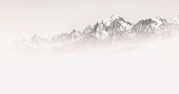 Papier peint matin brumeux Mont Blanc - Muralconcept