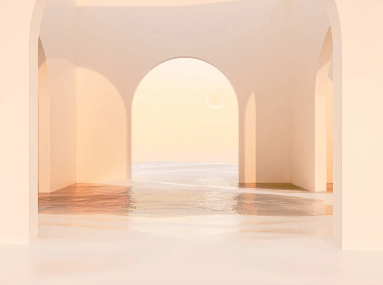 Papier peint panoramique design sunset arch