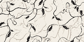 Papier peint végétal -  Lignes greige, XXL, tendance