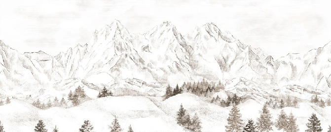 Papier peint montagne massif des Alpes, XXL, tendance