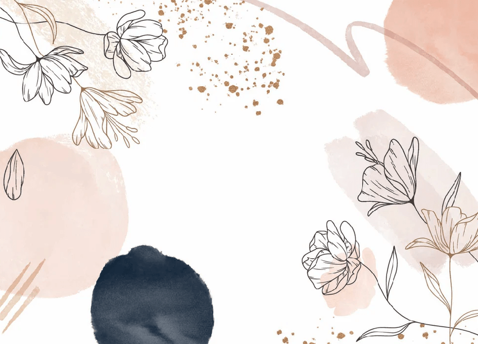 Papier peint formes et fleurs - Muralconcept