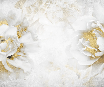 Papier peint Fleur Or - Muralconcept