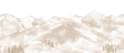 Papier peint panoramique Aravis sépia - Muralconcept