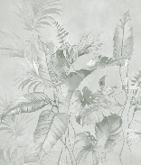 Papier peint élégante jungle sauge, XXL, tendance