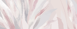 Papier peint étoffe florale rose poudré