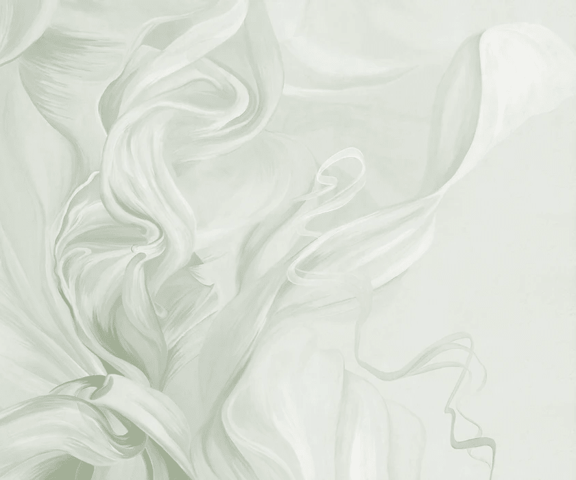 Papier peint contemporain – sublime flow vert sauge - Muralconcept