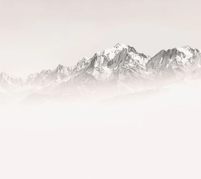 Papier peint matin brumeux Mont Blanc, XXL, tendance