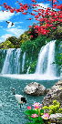 Papier peint panoramique Cascade Asie Zen