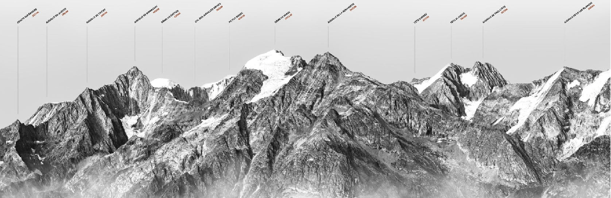 Papier peint montagne dôme Alpin - Muralconcept