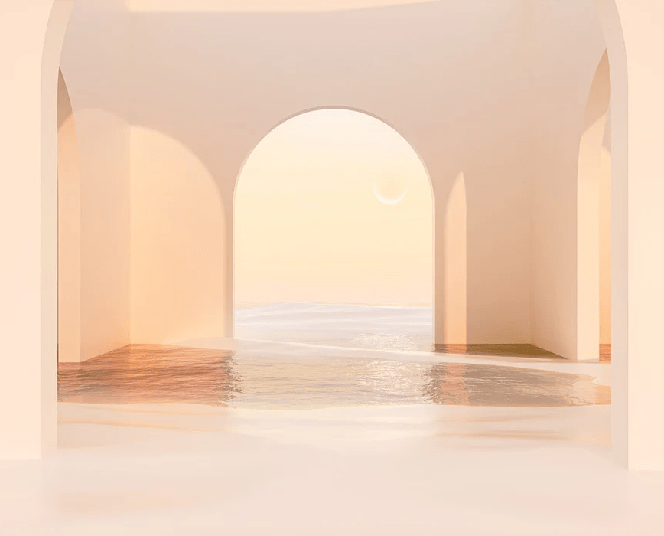 Papier peint panoramique design sunset arch - Muralconcept