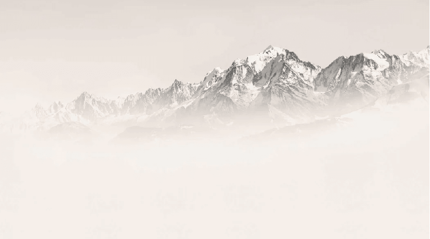Papier peint Mont Blanc dans la brume sépia - Muralconcept