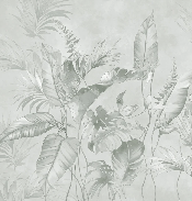 Papier peint élégante jungle sauge - Muralconcept