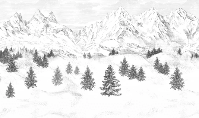 Papier peint Aiguilles d'Arves - Muralconcept