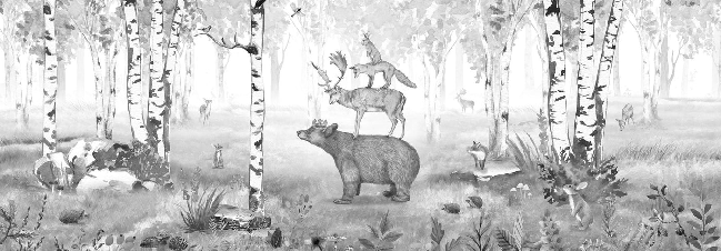 Papier peint roi de la forêt - Muralconcept