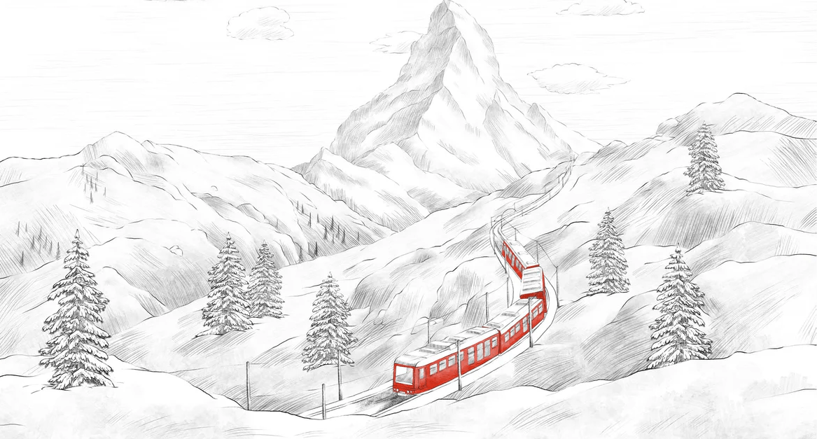 Papier peint panoramique Mont Cervin, XXL, tendance