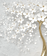 Papier peint toilette tree 3D, XXL, tendance