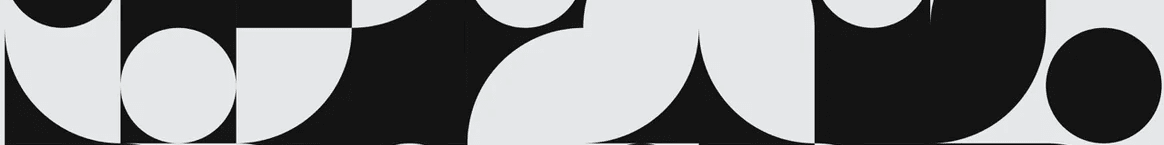 Modern black and white shape wallpaper - Muralconcept