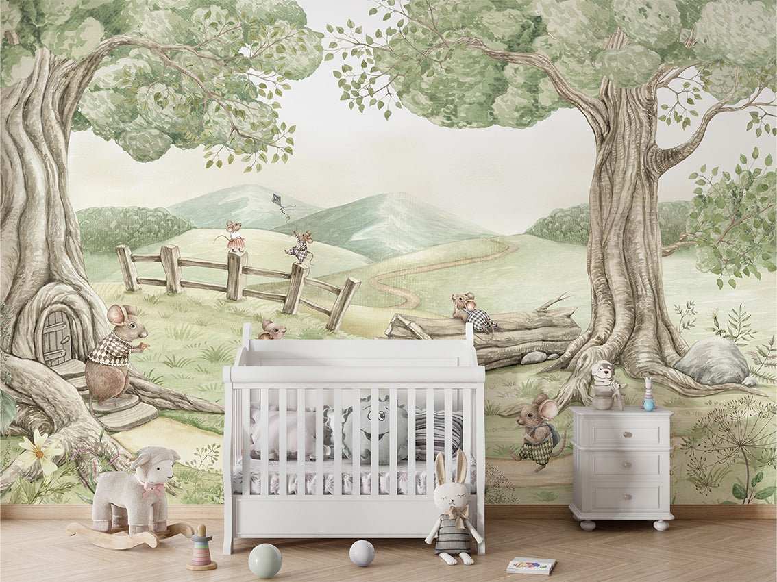 Baby mouse family wallpaper