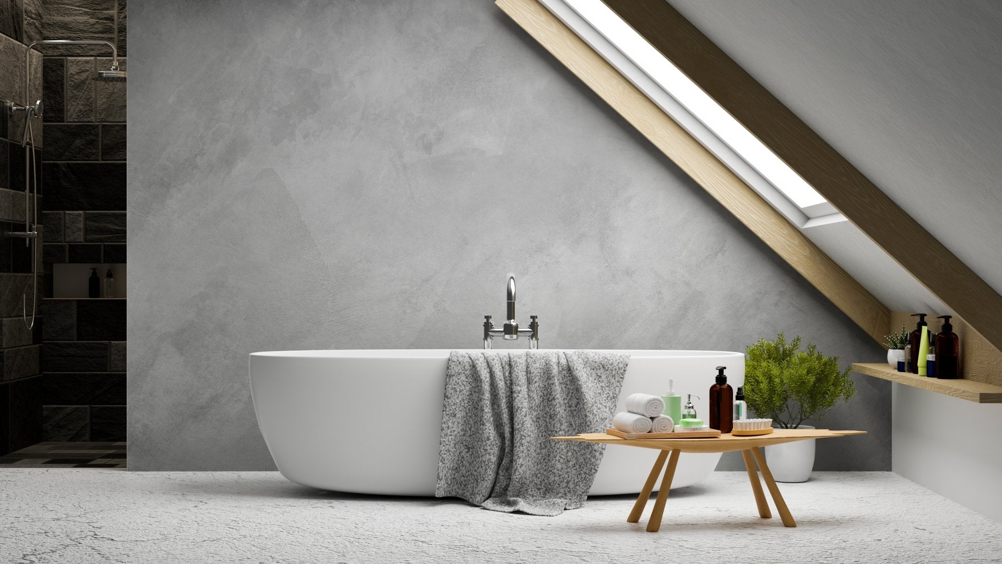 Papier peint béton ciré, XXL, tendance