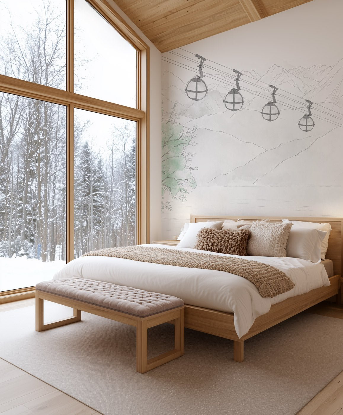 Papier peint panoramique - Bulle alpine - Muralconcept
