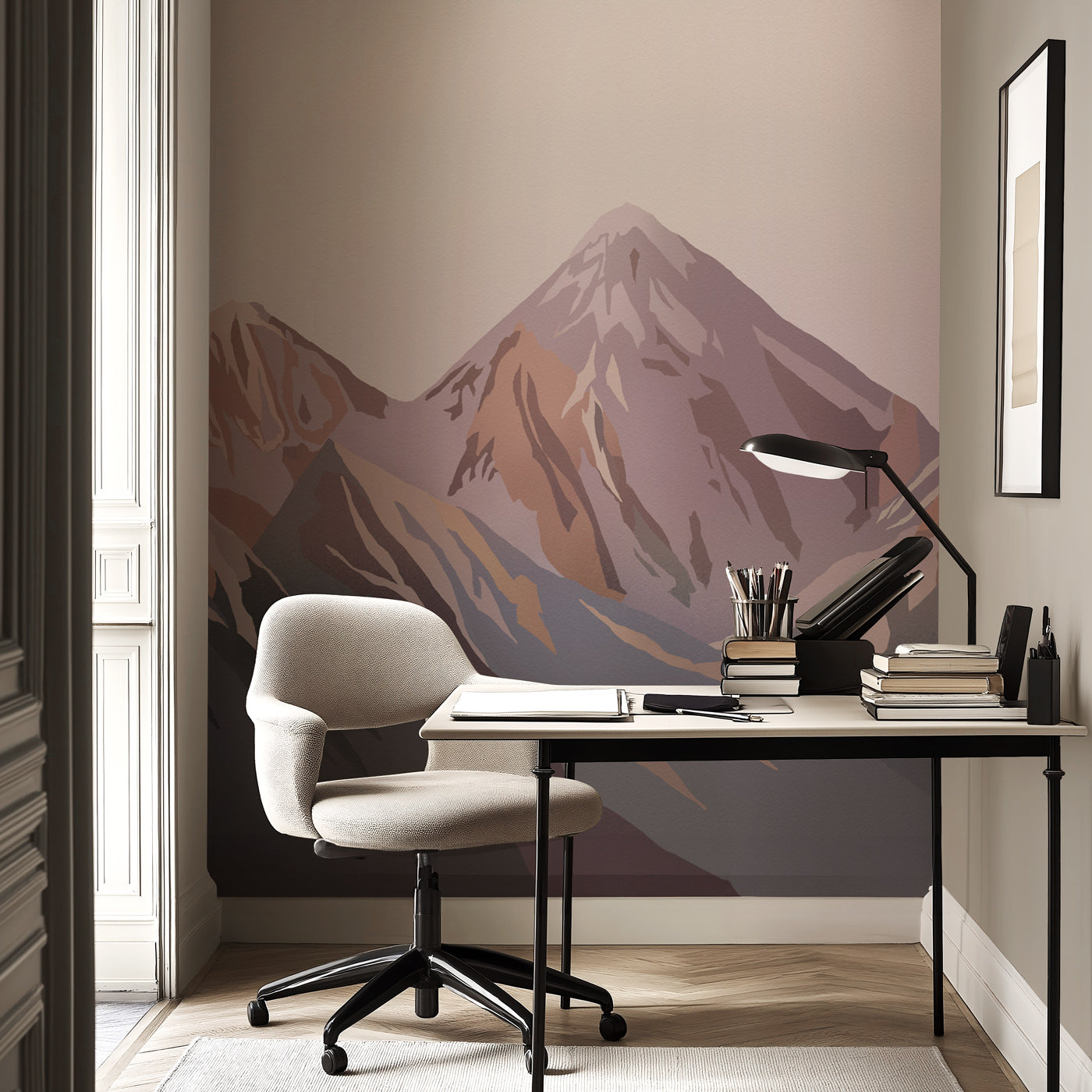 Papier peint panoramique - Lumière sur les cimes