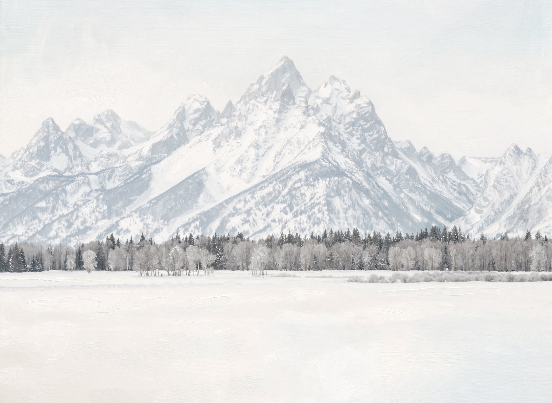 Papier peint Grand Teton – Paysage montagne USA