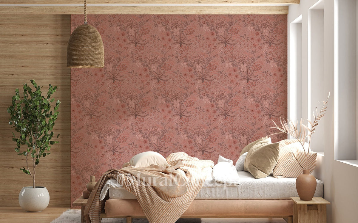 Blush plant essence wallpaper