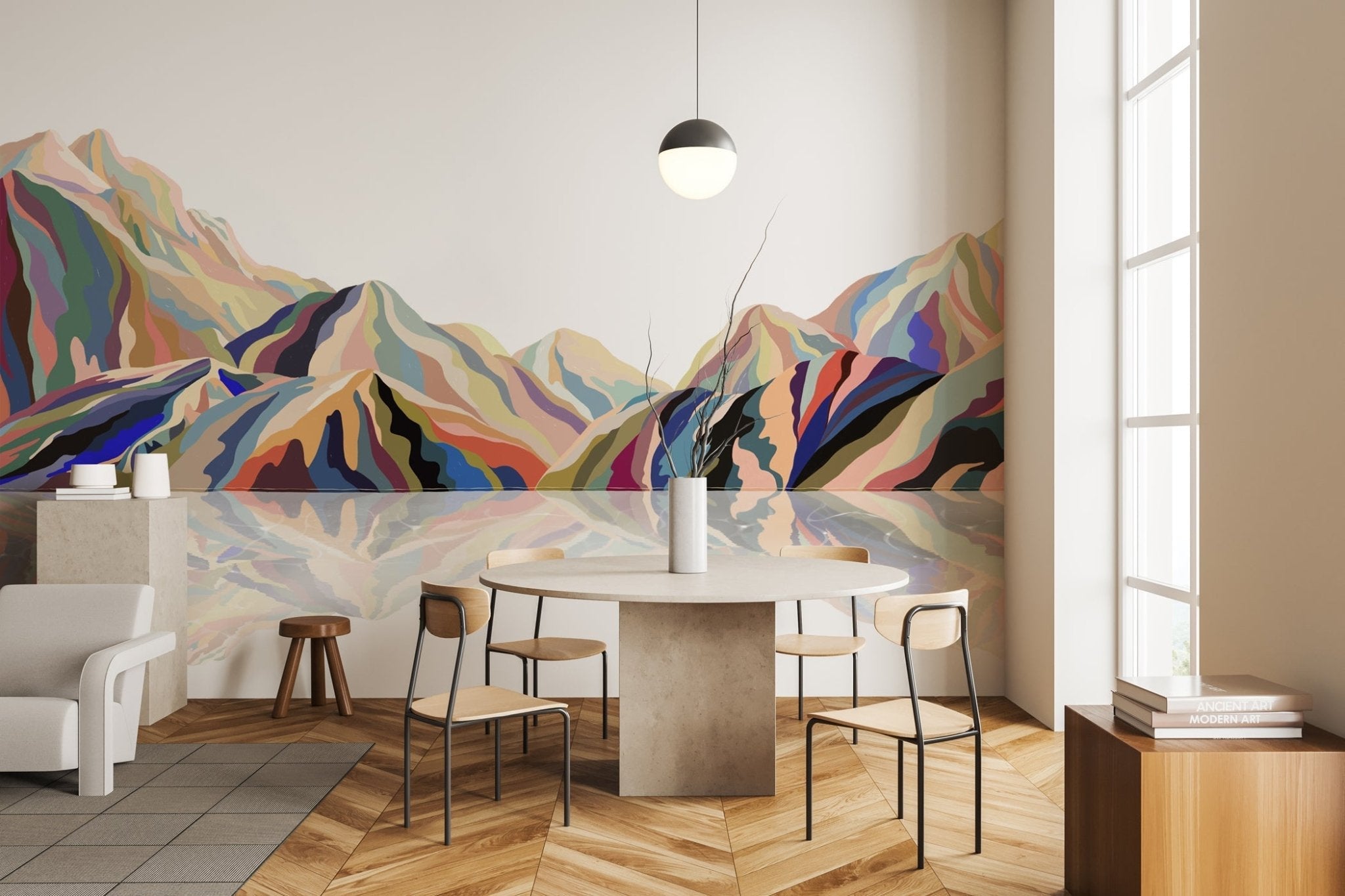 Papier peint Annecy arty color - Muralconcept