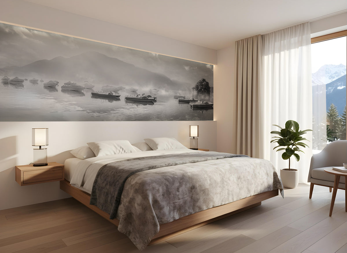 Wallpaper for a cool morning at Lake Annecy