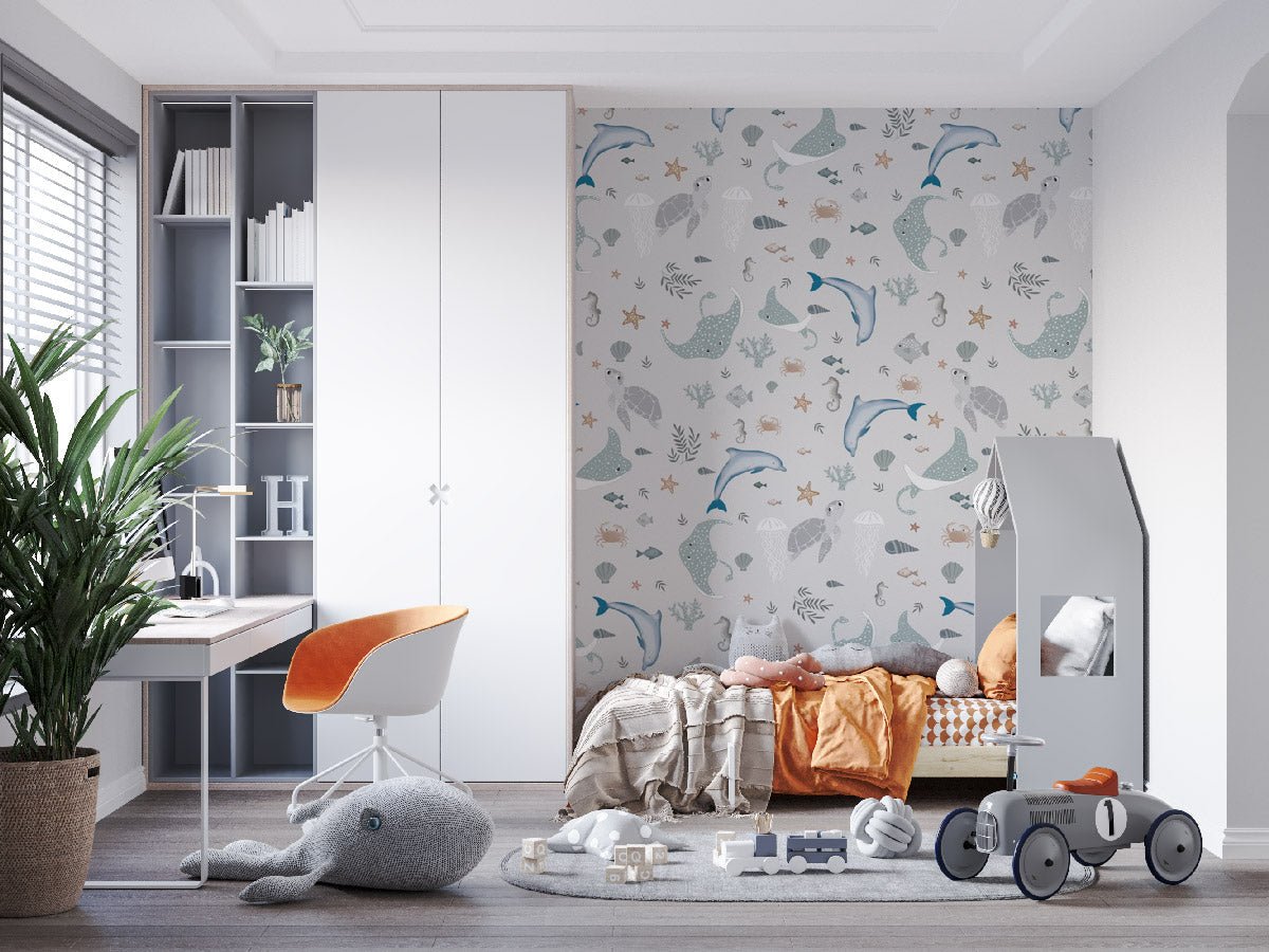 Children's wallpaper seabed